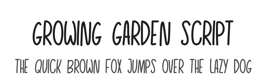 Growing Garden Script