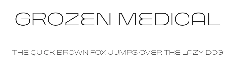 Grozen Medical by Bring to Type — Sans Serif Font