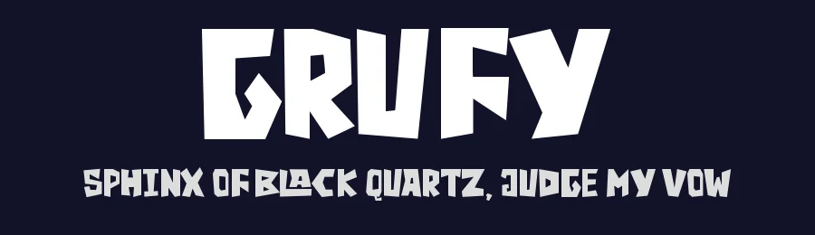 Grufy by Stefani Letter — Decorative Font — thumbnail 2