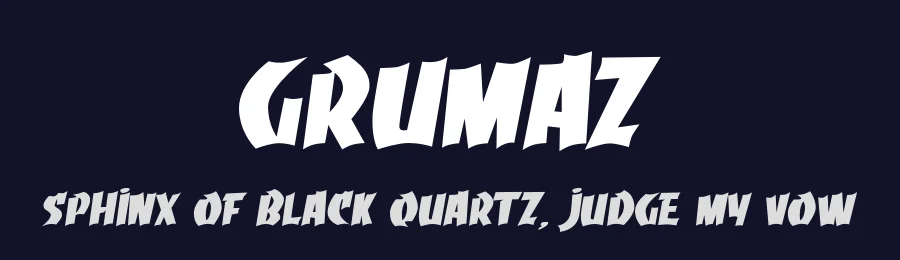 Grumaz by LovePowerDesigns — Decorative Font — thumbnail 2