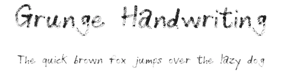 Grunge Handwriting