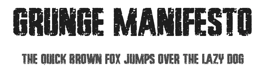 Grunge Manifesto