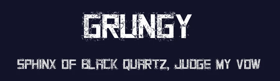 Grungy by Jayde Garrow — Decorative Font — thumbnail 2