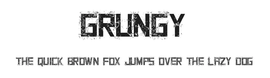 Grungy by Jayde Garrow — Decorative Font