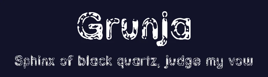 Grunja by Apostrophic Labs — Decorative Font — thumbnail 2