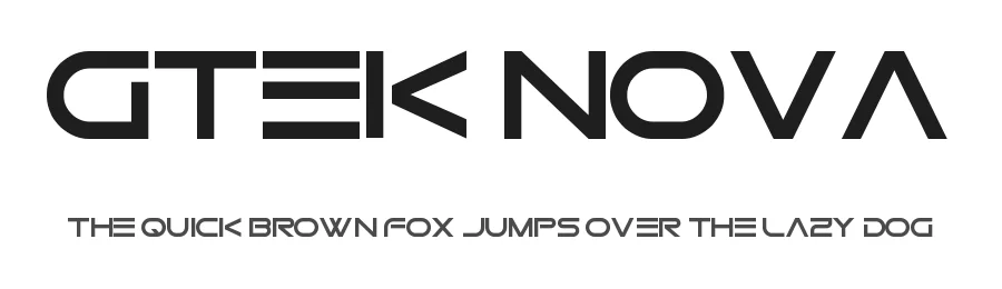 Gtek Nova by Qbotype Fonts — Display Font