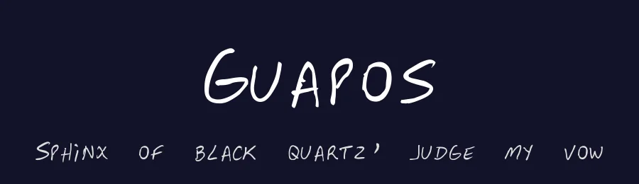 Guapos by Jeferson Jacob de Souza — Script Handwritten Font — thumbnail 2