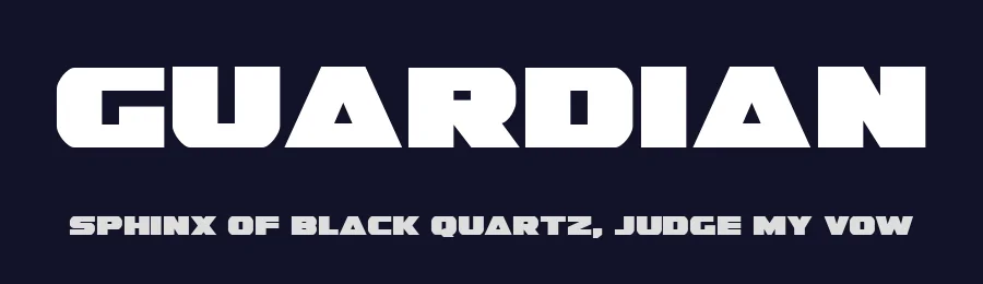 Guardian by Iconian Fonts — Display Font — thumbnail 2