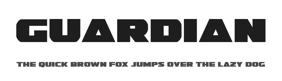 Guardian by Iconian Fonts — Display Font
