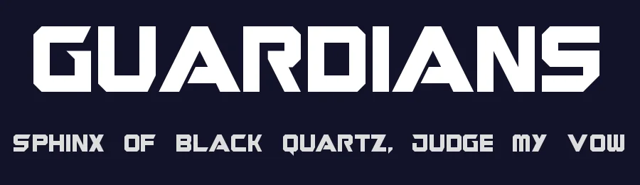Guardians by Geronimo Font Studios — Display Font — thumbnail 2