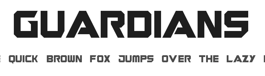 Guardians by Geronimo Font Studios — Display Font