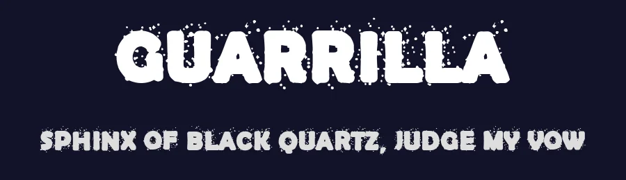 Guarrilla by Woodcutter — Decorative Font — thumbnail 2