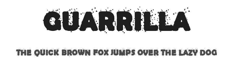Guarrilla by Woodcutter — Decorative Font