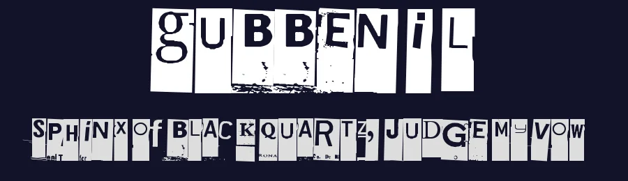 Gubben I L by Juha Korhonen — Decorative Font — thumbnail 2