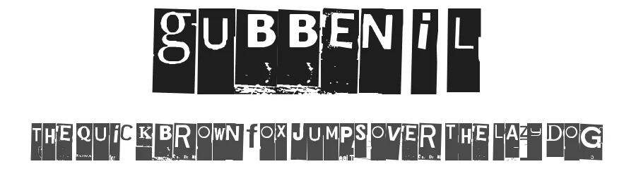 Gubben I L by Juha Korhonen — Decorative Font