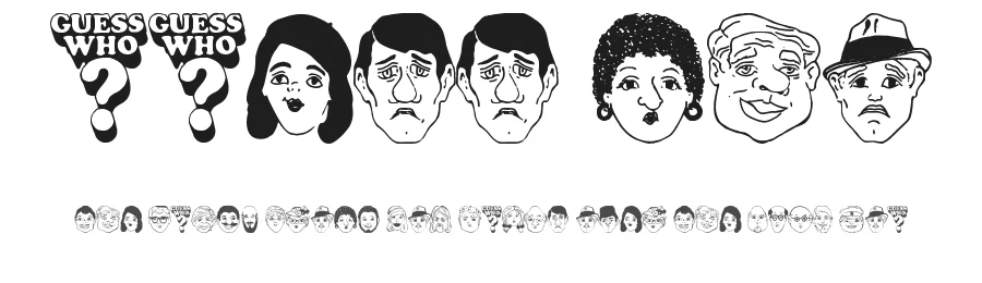 Guess Who by xstreamed.tv — Dingbats Font