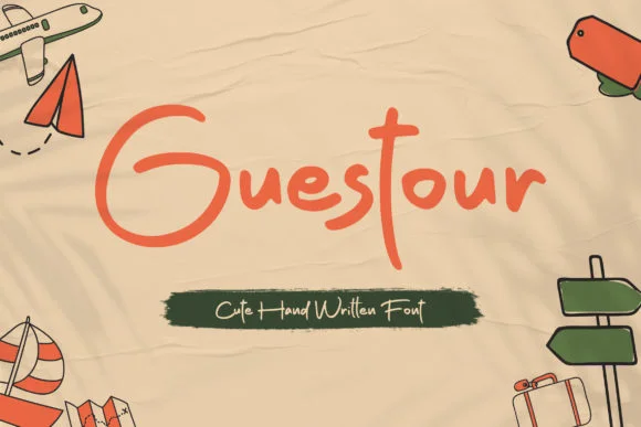 Guestour Font by fontherapy — Script Handwritten Font