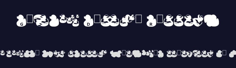 Gugli Ducky Rubber by Laurent Gugli — Dingbats Font — thumbnail 2