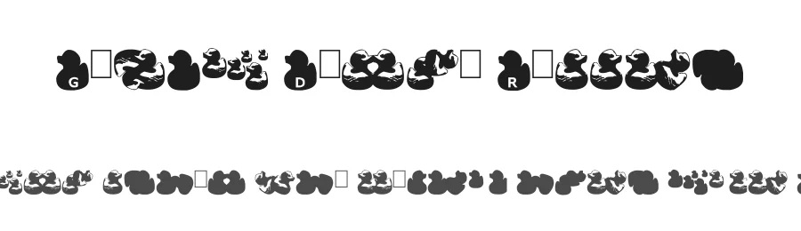 Gugli Ducky Rubber by Laurent Gugli — Dingbats Font
