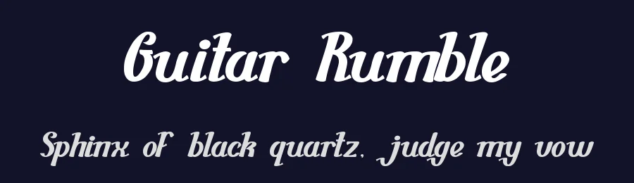 Guitar Rumble by weknow — Decorative Font — thumbnail 2