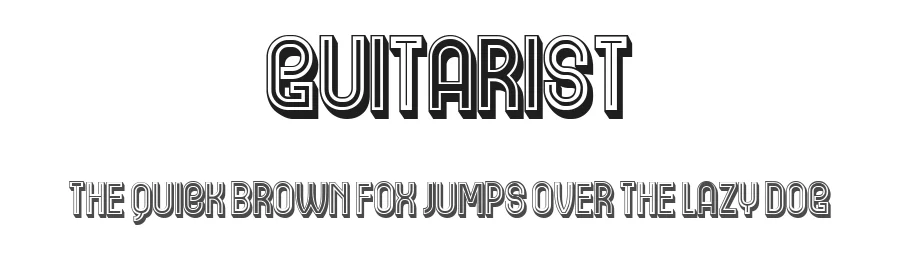 Guitarist by Vladimir Nikolic — Decorative Font