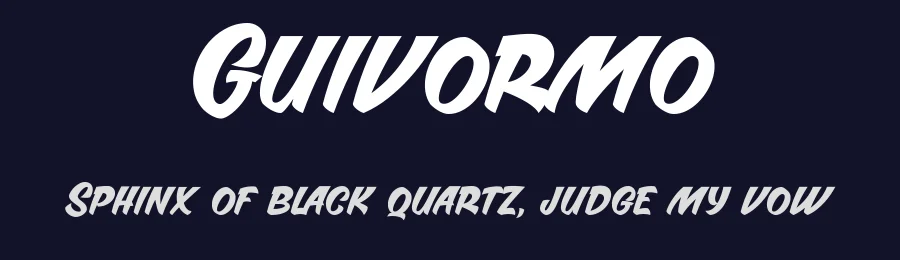 Guivormo by ilhamtaro — Decorative Font — thumbnail 2