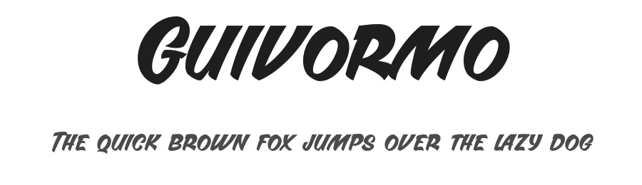 Guivormo by ilhamtaro — Decorative Font
