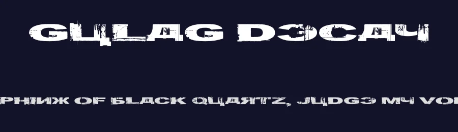 Gulag Decay by Samyuli — Decorative Font — thumbnail 2