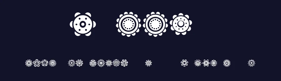 Gullar by Vladimir Nikolic — Dingbats Font — thumbnail 2