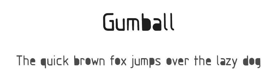 Gumball by Ana — Decorative Font