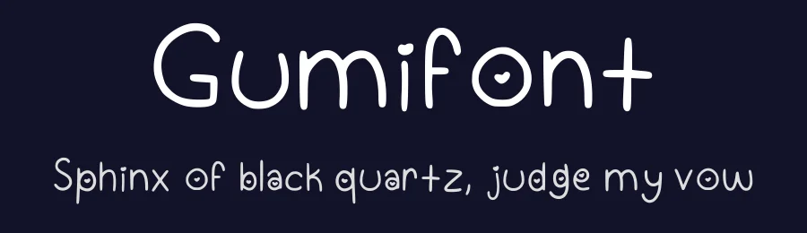 Gumifont by Patricia Pugh — Script Handwritten Font — thumbnail 2