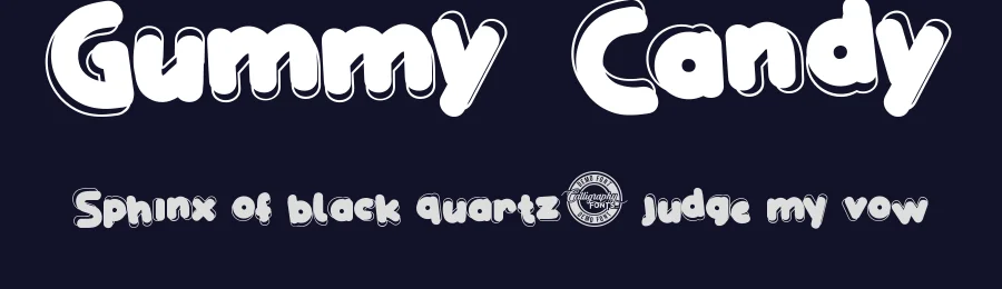 Gummy Candy by Calligraphy Fonts — Decorative Font — thumbnail 2