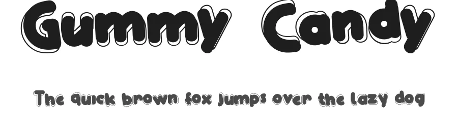 Gummy Candy by Calligraphy Fonts — Decorative Font