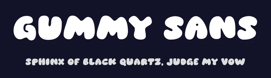 Gummy Sans by MJType — Decorative Font — thumbnail 2