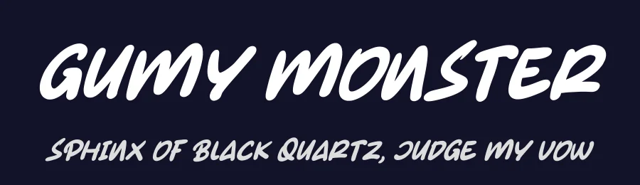 Gumy Monster by Kong Font — Decorative Font — thumbnail 2