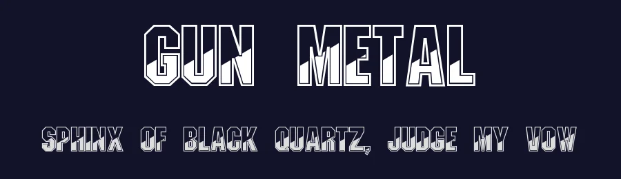 Gun Metal by Digital Graphic Labs — Decorative Font — thumbnail 2