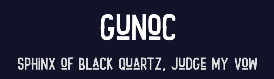 Gunoc by Graphicfresh — Decorative Font — thumbnail 2