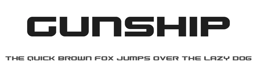 Gunship by Iconian Fonts — Display Font