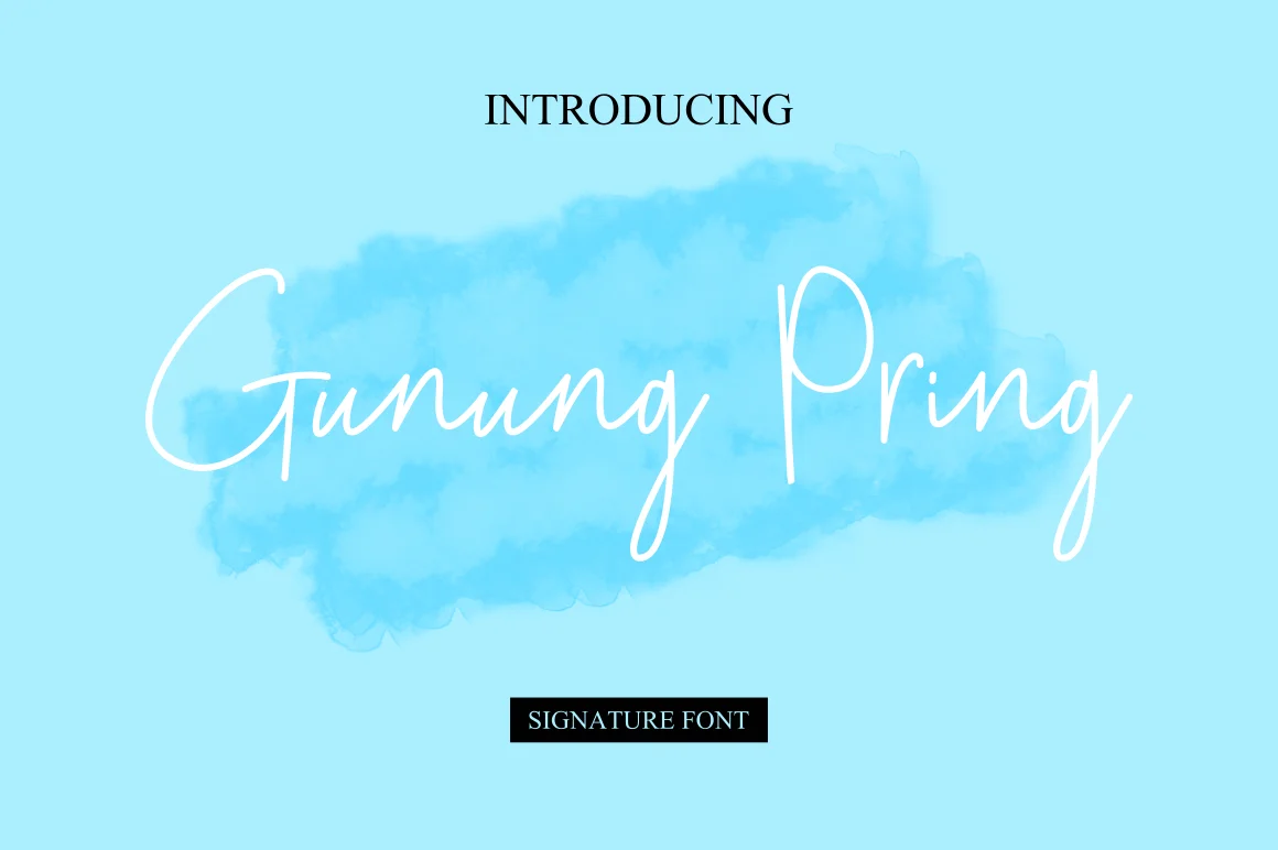 Gunung Pring Font by zuzulgo studio — Script Handwritten Font