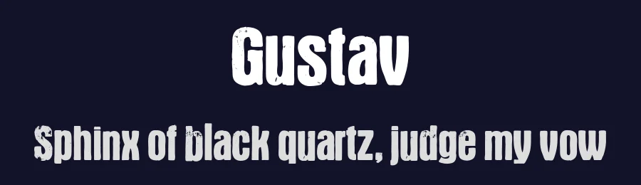 Gustav by Michael Schinköthe — Decorative Font — thumbnail 2