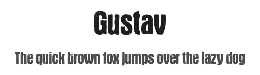 Gustav by Michael Schinköthe — Decorative Font