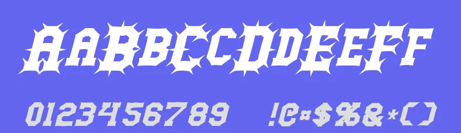 Gutcruncher by Pixel Sagas — Decorative Font — thumbnail 3