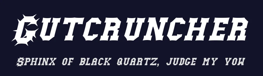 Gutcruncher by Pixel Sagas — Decorative Font — thumbnail 2
