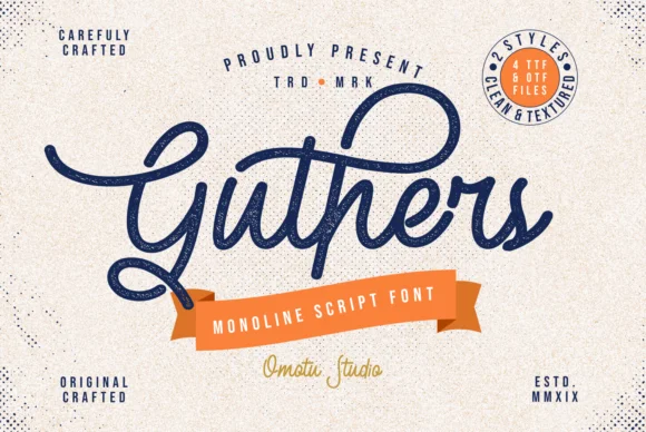 Guthers Font by Omotu — Script Handwritten Font