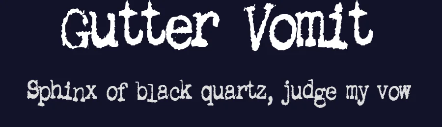 Gutter Vomit by Royaltech — Decorative Font — thumbnail 2