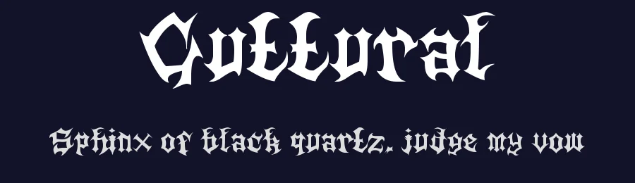 Guttural by James Stone — Blackletter Font — thumbnail 2