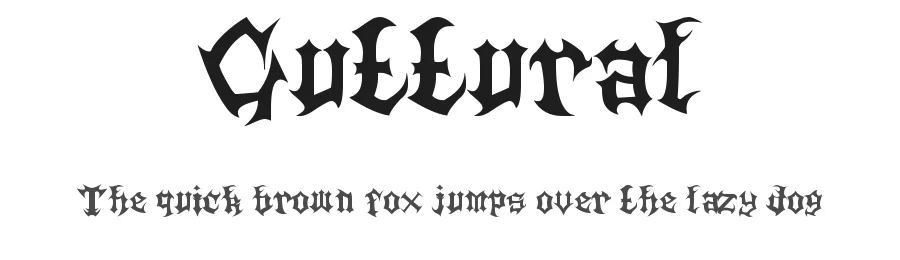 Guttural by James Stone β Blackletter Font