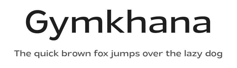 Gymkhana by Typodermic Fonts — Sans Serif Font