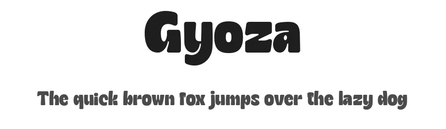 Gyoza by Dharmas Foundry — Decorative Font