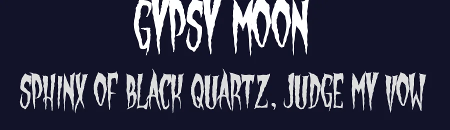 Gypsy Moon by Sinister Fonts — Decorative Font — thumbnail 2